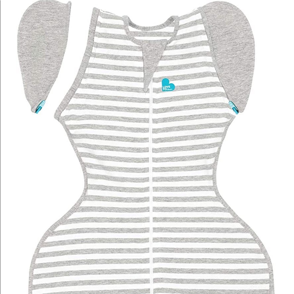 Love To Dream Swaddle UP Transition Bag, Gray, Medium, 13-19 lbs., Zip-Off Wings